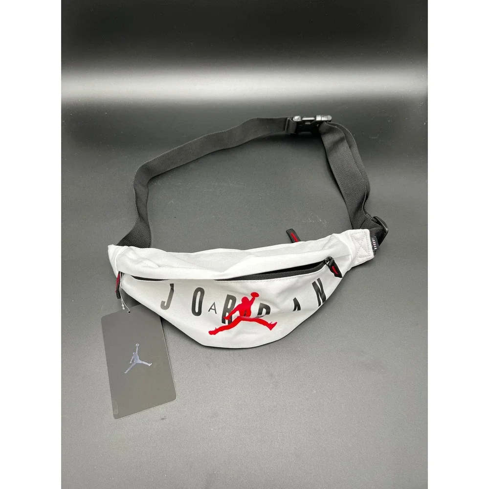 Jordan Jumpman White Waist Bag Fanny Pack 9B0533-001 NWT